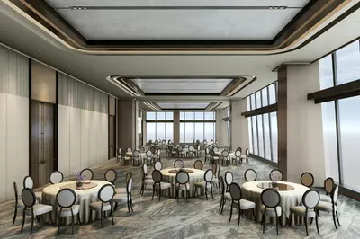 an image of a banquet hall with tables and chairs at AC Hotel by Marriott Manila in Manila