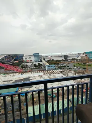 a view from the balcony of a building under construction at Sea Residences Serenity in Manila