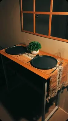 a bathroom counter with two sinks and a mirror at Cozy Staycation in Cubao with Netflix in Manila