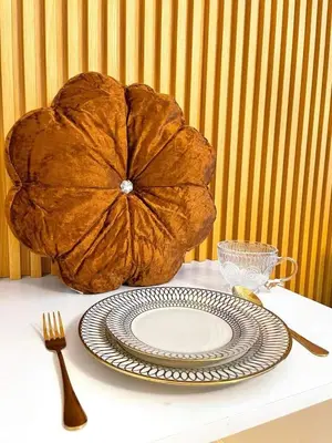 a table with a plate and a large bread at Direct Pool Access in Shore Residences near SM MOA in Manila