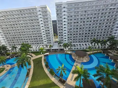 an aerial view of two large buildings at J&W Homestay in Manila