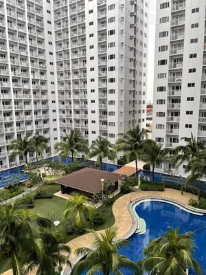 an aerial view of a resort with tall buildings at Dayontabalay in Manila
