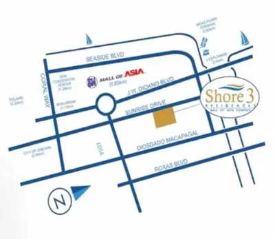 a schematic diagram of a store lease at Casa Laelia in Manila