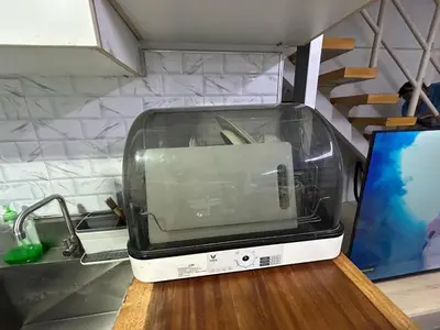 a toaster sitting on top of a counter at Ports Avida San Lazaro Condo in Manila