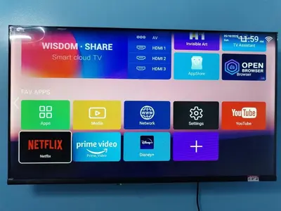 a television screen with many different icons on it at Comfy 1BR Self Check-In at Light Residences in Manila