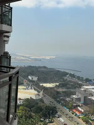 a view of the ocean from a building at Avelon Residence Hotel in Manila