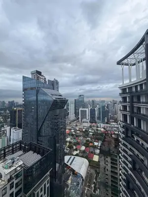 an aerial view of a city with buildings at 61F City View at Knightsbridge Makati in Manila