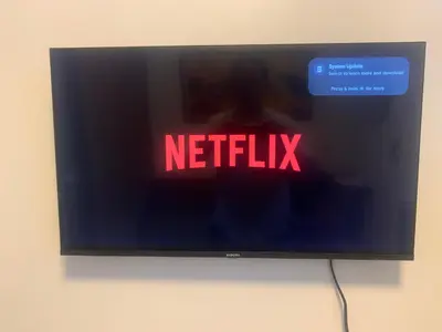 a television screen with the words netflix on it at Shore Residences by Buhay Staycation in Manila