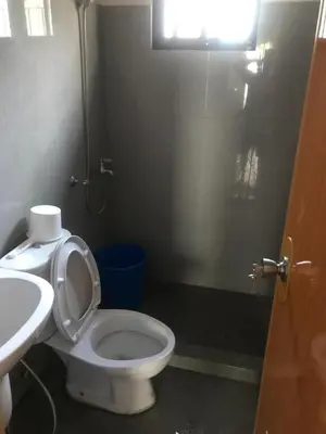 a bathroom with a toilet and a sink at Kame House fully furnished 2BR in Bacoor