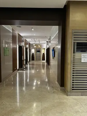 a hallway of a building with a hallwayngth at Near Airport Malls shore 3 Mall of Asia in Manila