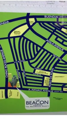 a box with a map of a train track at Affordable Makati Serviced Apartments in Manila