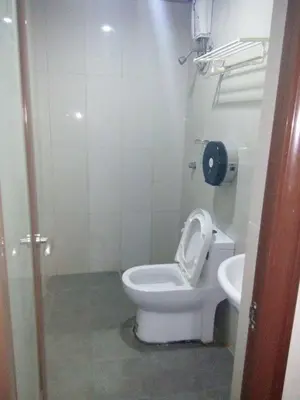 a bathroom with a toilet and a sink at Asia Novo Boutique Hotel - Rosario in Rosario