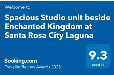 a screenshot of a website with the wordsynchronous shuttle unit beside an enchanted kingdom at at Spacious Studio unit beside Enchanted Kingdom at Santa Rosa City Laguna in Santa Rosa