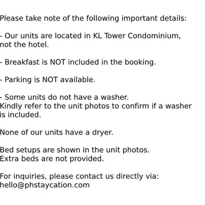 KL Tower Makati Apartments by PH Staycation