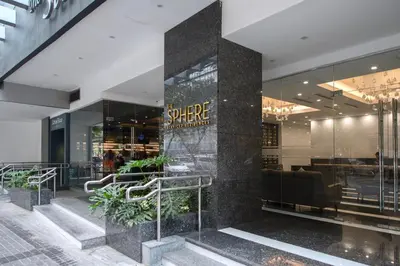 a store front of a store with plants in a building at The Sphere Serviced Residences Managed by HII in Manila