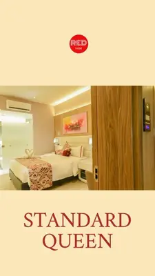 a picture of a hotel room with a standard queen bed at Red Hotel Cubao, Quezon City in Manila