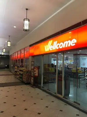 a walmart store with a sign on the front of it at Cubao ManhattanHeights Unit 7EF Tower B, 1BR in Manila