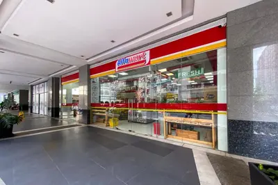 a view of a store front of a store at Modern Stylish Condo in Morgan Suites McKinley with Wi-Fi in Manila