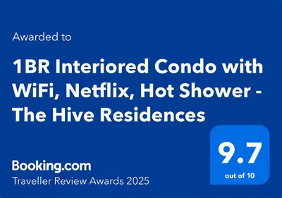 a blue sign with the textauthorized cordo with wifi neiritzin at 1BR Interiored Condo with WiFi, Netflix, Hot Shower - The Hive Residences in Taytay
