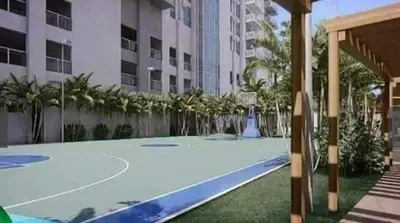 a basketball court in front of a building at Studio Condominium - Short and Long Term Staycation in Manila