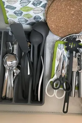 a drawer filled with lots of utensils at 1217 Urban Simplicity in Manila