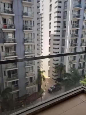 a view from the window of a building with tall buildings at One Palm Tree Villas-Kenzie Place Terminal 3 Airport in Manila