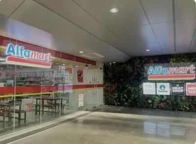 an atalo mart store with a sign on the wall at SMDC Coast Residences - Entire 1BR Condo with stunning view from 24th Floor in Manila