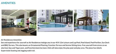 a collage of three pictures of a building at Fully Furnished 1 Bedroom at SMDC Air Residence with Balcony City View in Manila