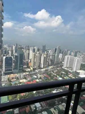 a view of a city from the top of a building at Gramercy Residences studio with Balcony Netflix in Manila