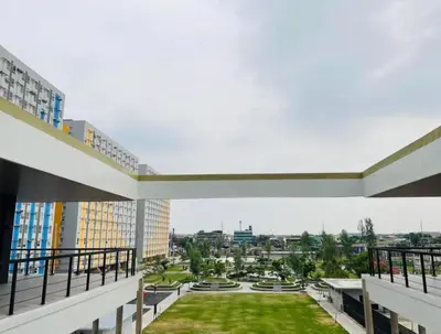 a view from the balcony of a building at Pandora's Nest in Manila