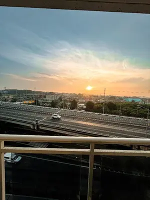 a view of a highway with a car on it at Downtown Nook - Azure Urban Resort Residences in Manila