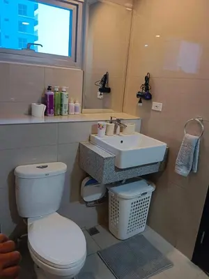 a bathroom with a toilet and a sink at Le Maisse Executive Studio 1BR opp Okada in Manila