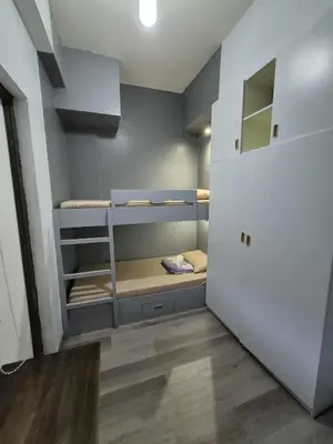 a small room with bunk beds in it at 3BR 70sqm Free internet, Penthouse unit in Ermita, Manila near US Embassy in Manila