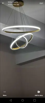 a chandelier hanging from the ceiling in a room at 101 condo furnished walking distance NIAA 3 in Manila