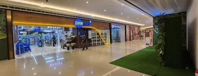 a store with a samsung sign in a mall at SMDC AIR RESIDENCES in Manila