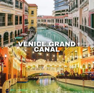 a view of a canal in a city with the words venice grand canal canal at Luxury 1BR Unit with Pool at Venice Luxury Residences, Tower Domenico, McKinley Hill, Taguig City in Manila
