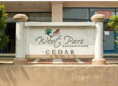 a sign for a wet park condiments dealer at WestParc Cedar Alabang in Manila