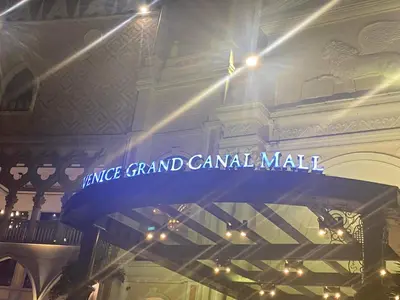 a sign for the grand canadian mall in a building at Morgan Suite BGC Shortwalk3 Venice Mall free pool gym in Manila