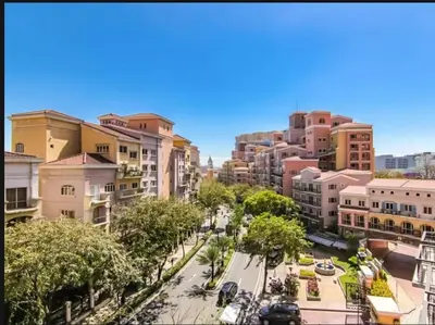 an aerial view of a city street with buildings at McKinley Hill, BGC 3 Bedroom Unit Venice Mall Walking Distance in Manila
