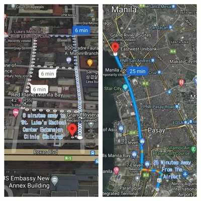a map of marina and a map of miami at Cozy Condo near US EmbassyErmita Manila/ Roxas blvd/ Dolomite beach in Manila