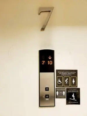 a clock on a wall with a number seven on it at Casa Antonio at Stamford McKinley Hill Unli Wi-Fi Near Piazza in Manila