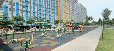 a playground in the middle of a city at URBAN DECA O1257 Ortigas near SM EAST PASIG in Manila