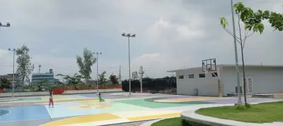 an empty basketball court with a basketball hoop at URBAN DECA O1257 Ortigas near SM EAST PASIG in Manila