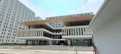 a large building with stairs in front of it at URBAN DECA O1257 Ortigas near SM EAST PASIG in Manila