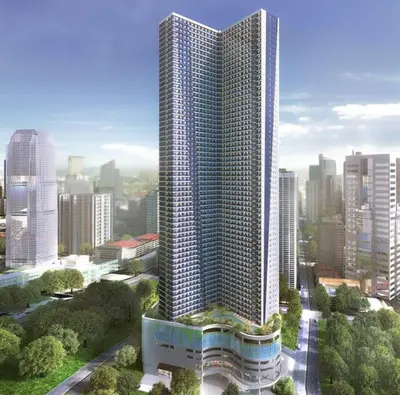 a rendering of a tall building in a city at Scandinavian Studio in Makati in Manila